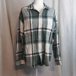 Gap green/white flannel mens medium*SUMMER DEAL*